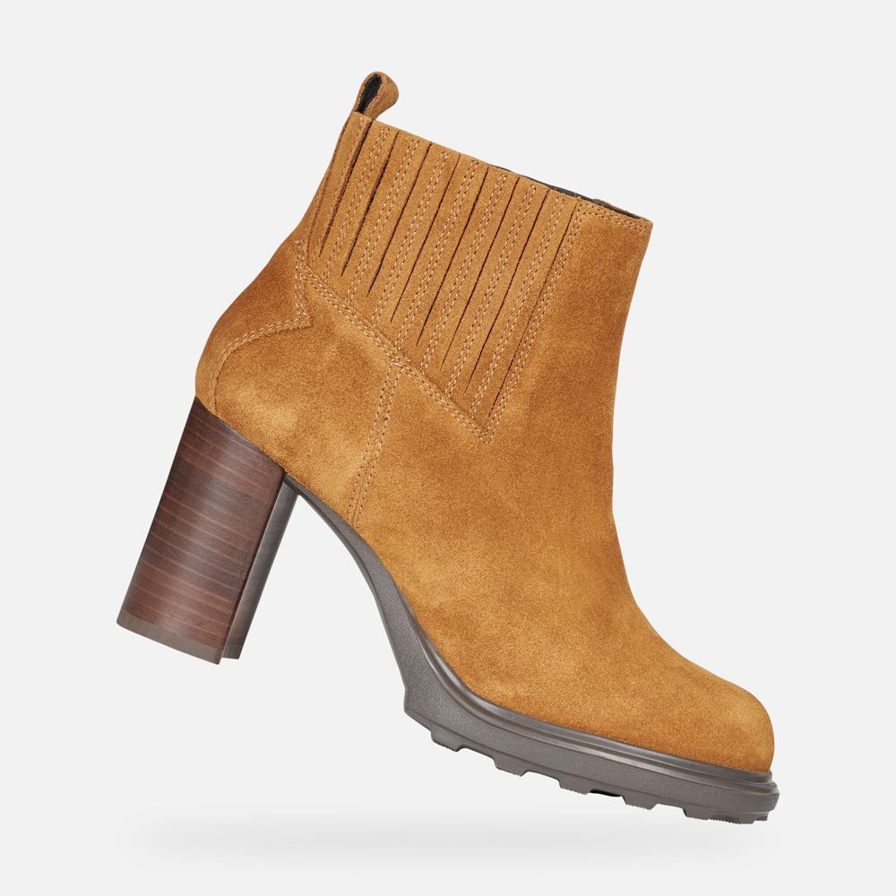 Geox Bayan Ankle Bot Kahverengi - Salice Uzun - HQE-758609